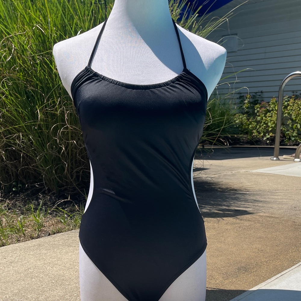 Shay Todd Monokini Black Women's One-Piece Swimsuit size medium